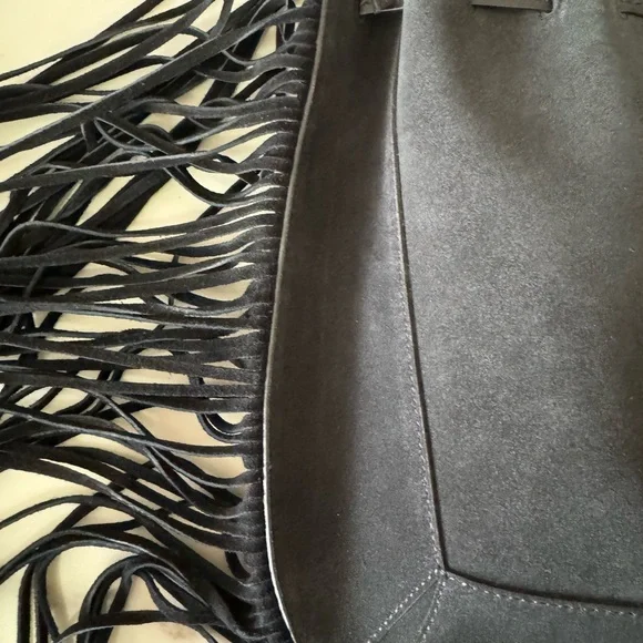 Isabel Marant Oskaf Fringe Purse - Black - Picture 7 of 12